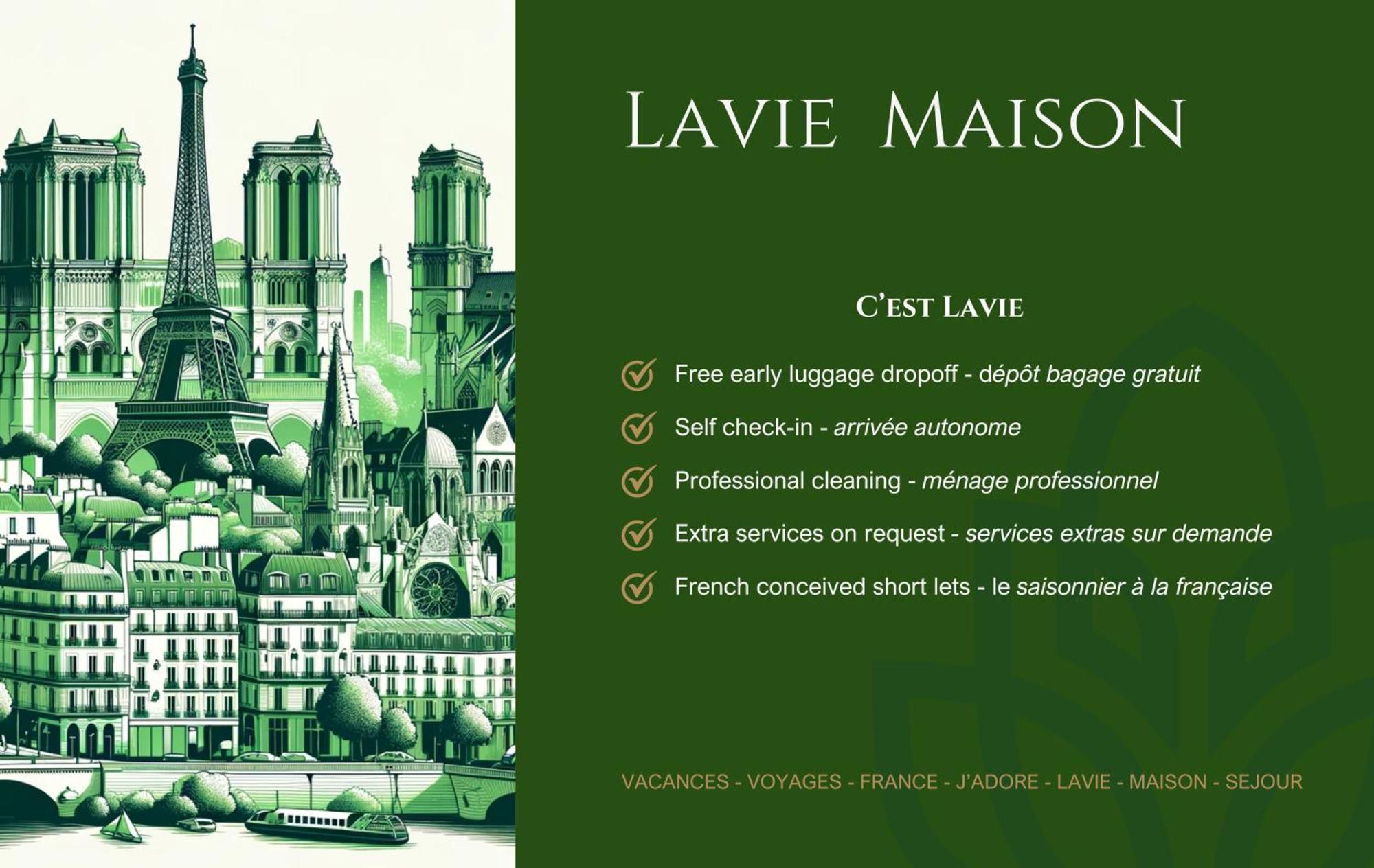 Lavie Maison Hot Tub And Ac Near Arc De Triomphe Paris Bagian luar foto
